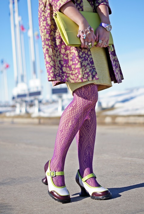 Winnipeg Fashion Blog, Canadian Fashion Blog, Winnipeg Stylist, Royal Canadian Mint Country Flags, Darling Clothes purple green, printed linen topper coat, Joe Fresh flower print white top, Banana Republic pale yellow pastel tweed cotton linen pencil skirt, Jessica purple patterned fishnet tights, BCBG Max Azria gold bow green belt, Natasha Winners green stone crystal statment necklace, Deanne Watson Jewelry green earrings, Swarovski crystal charm bracelet, Danier Object designer collection citron leather clutch bag, Wayne Clark green frog crystal ring, Natasha green crystal frog brooch pin, Avon purple dragon fly cuff watch, Parkhurst purple wool beret hat, Icing purple pink polka dot sunglasses, Fluevog limited edition lime green dark purple white Mini Gorgeous leather hourglass chunky heels Winnipeg Fashion Blog, Canadian Fashion Blog, Winnipeg Stylist, Royal Canadian Mint Country Flags, Darling Clothes purple green, printed linen topper coat, Joe Fresh flower print white top, Banana Republic pale yellow pastel tweed cotton linen pencil skirt, Jessica purple patterned fishnet tights, BCBG Max Azria gold bow green belt, Natasha Winners green stone crystal statment necklace, Deanne Watson Jewelry green earrings, Swarovski crystal charm bracelet, Danier Object designer collection citron leather clutch bag, Wayne Clark green frog crystal ring, Natasha green crystal frog brooch pin, Avon purple dragon fly cuff watch, Parkhurst purple wool beret hat, Icing purple pink polka dot sunglasses, Fluevog limited edition lime green dark purple white Mini Gorgeous leather hourglass chunky heels